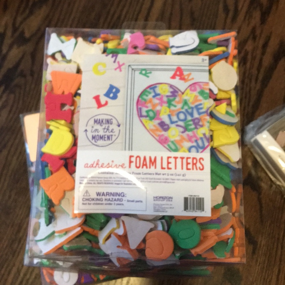 Adhesive Foam Letters New Multiples Available